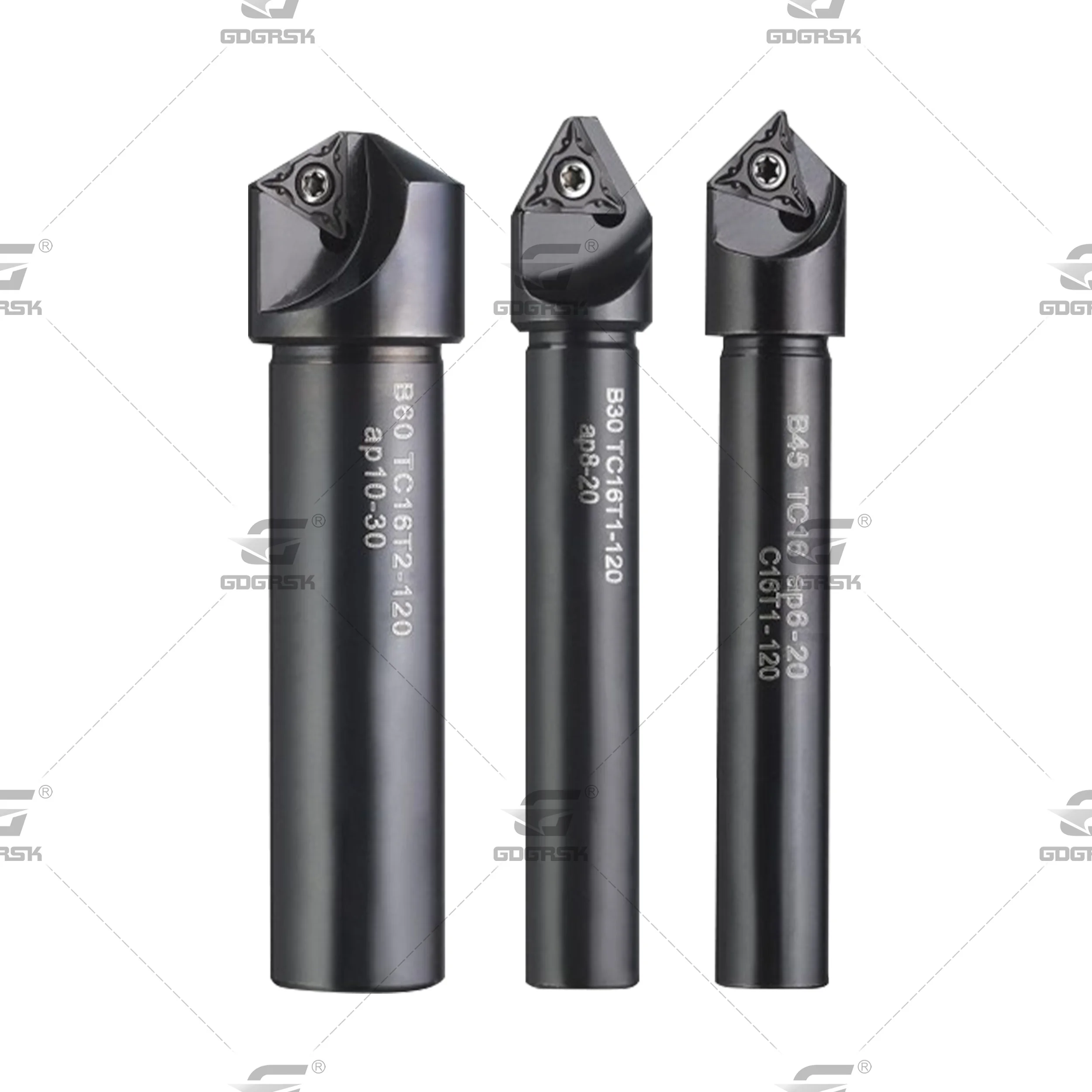 30 45 60 Degree TC AP C20-20 C16-16 Tool Spot Drilling Chamfering Cutter Countersink Bar Indexable Chamfer Milling Cutter Holder