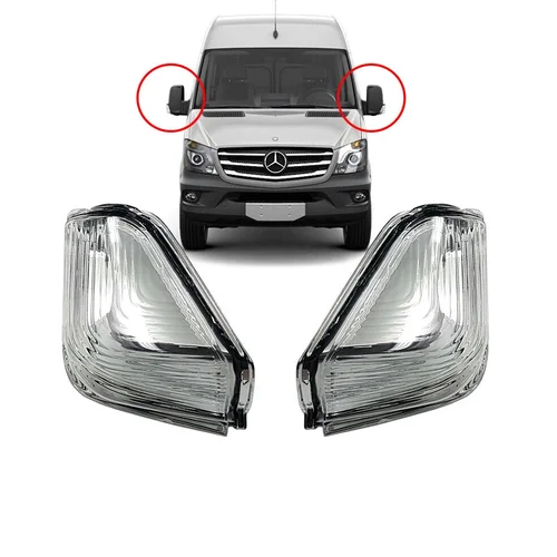 Imagen 2 del producto Para VW Crafter mercedes-benz Sprinter 2006-2016 exterior retrovisor puerta espejo lateral luz intermitente lámpara indicadora sin bombilla