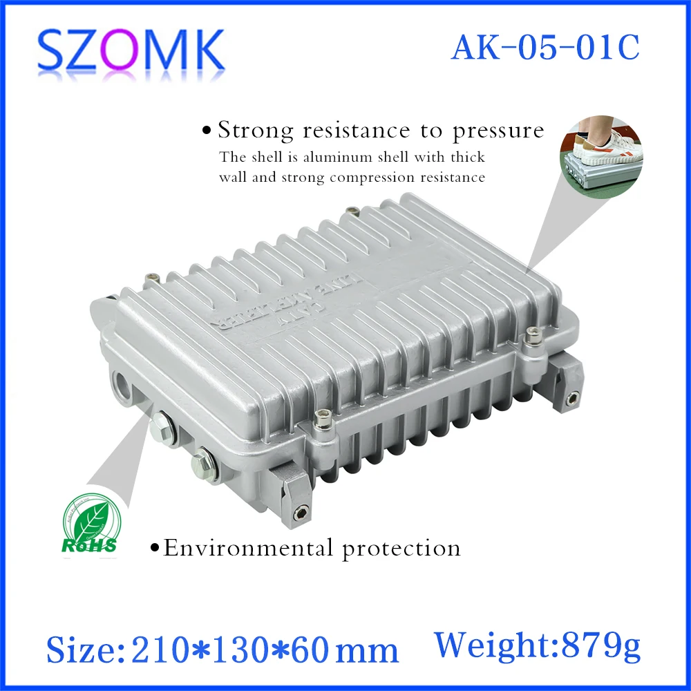 210x130x60mm Outdoor AP Bridge Amplifier Housing Aluminum Enclosure Box Aluminum Housing Metal Enclosures Small Case Switch Box