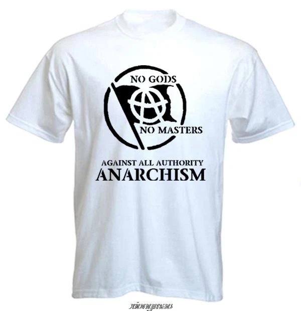 New Printing Fashion Print Tshirt Plus Size Anarchist T-Shirt - Punk Anarchy Anarchism Class War - Colour Choice Tee Shirt