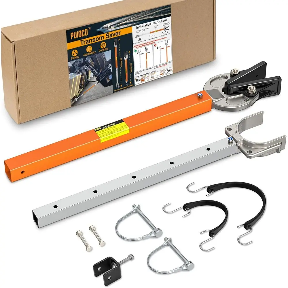 Adjustable Boat Transom Protector for 23-35 Outboards up to 100HP, Suitable for Composite and Aluminum Hulls