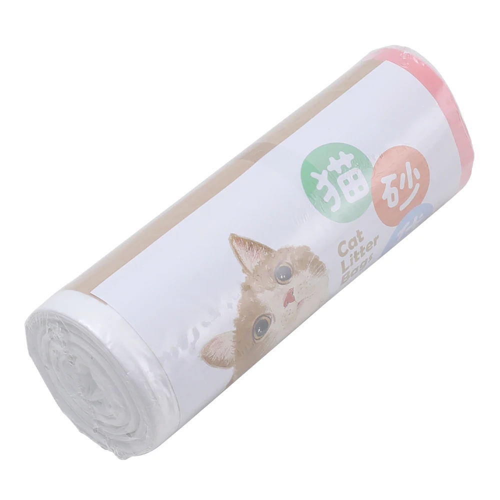 Tieker-حقيبة قمامة محمولة يمكن التخلص منها ، صندوق برباط ، كيس تنظيف مبطن ، كيس قمامة برباط سميك ، تنظيف الحيوانات الأليفة