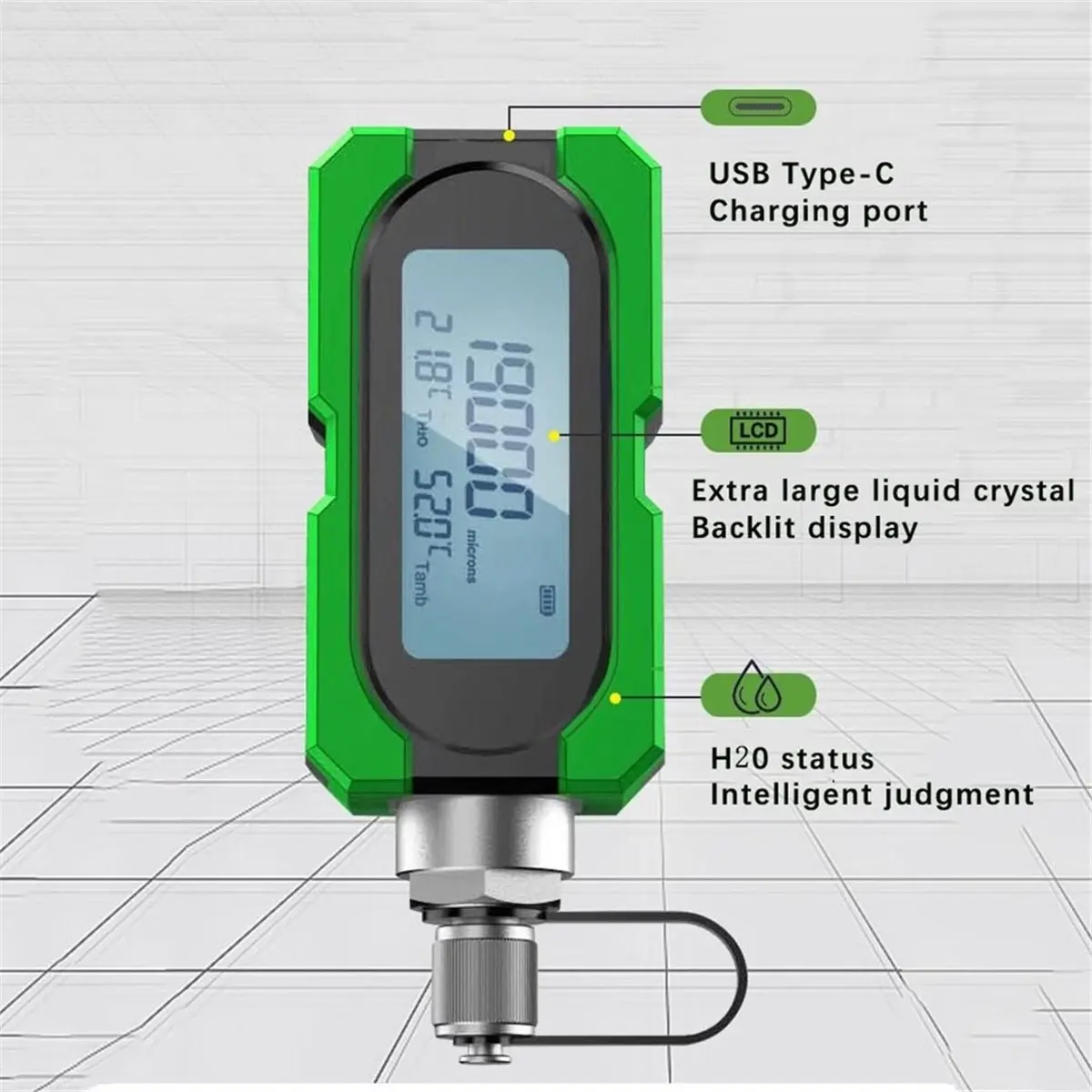 [new trend] Digital Vacuum Gauge -1 Air Conditioner Vacuum Extraction Degree Electronic Pressure Absolute Pressure