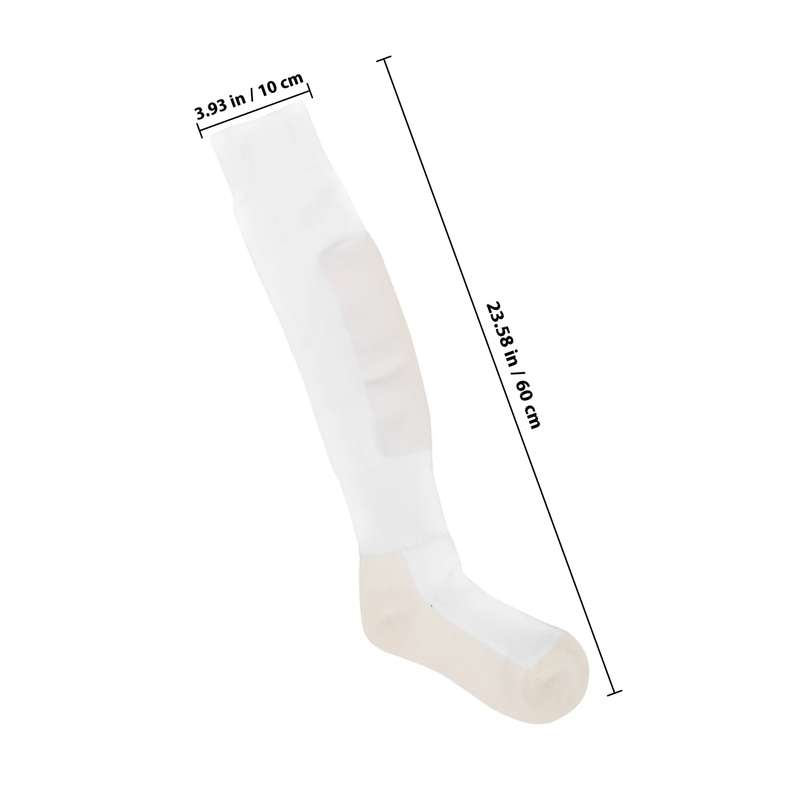 1 زوج سميكة سياج الركبة عالية جوارب رياضية للتزلج الجري كرة القدم كرة القدم الدراجات التدريب جوارب أنبوبية بيضاء للرجال