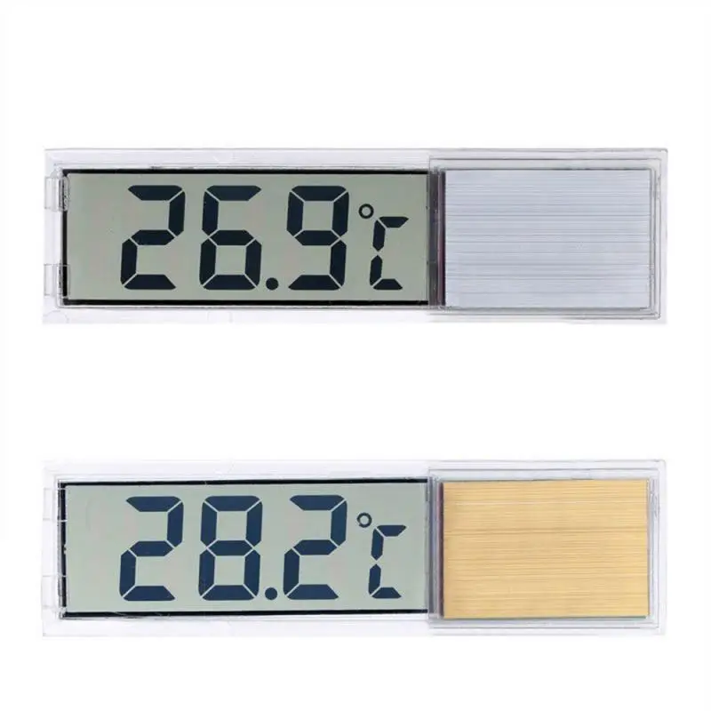 1pcs Aquarium Thermometer Electronic LCD Digital Fish Tank Temperature Measurement Fish Tank Temp Meter Aquarium Accessories