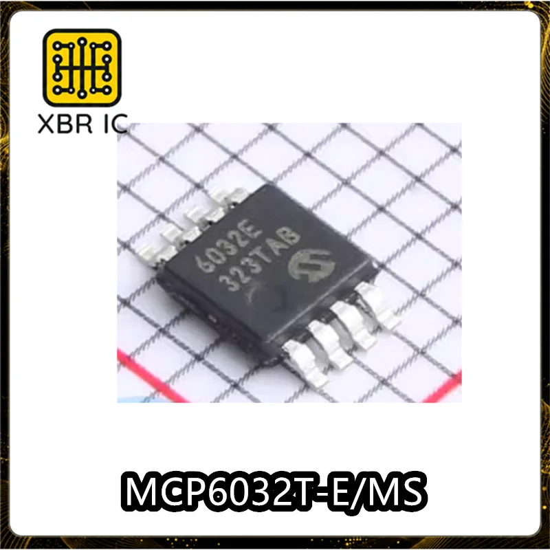 (10/30 pieces) MCP6032T-E/MS 6032E Precision Amplifier Buffer MSOP8 Brand New Original Authentic Product In Stock