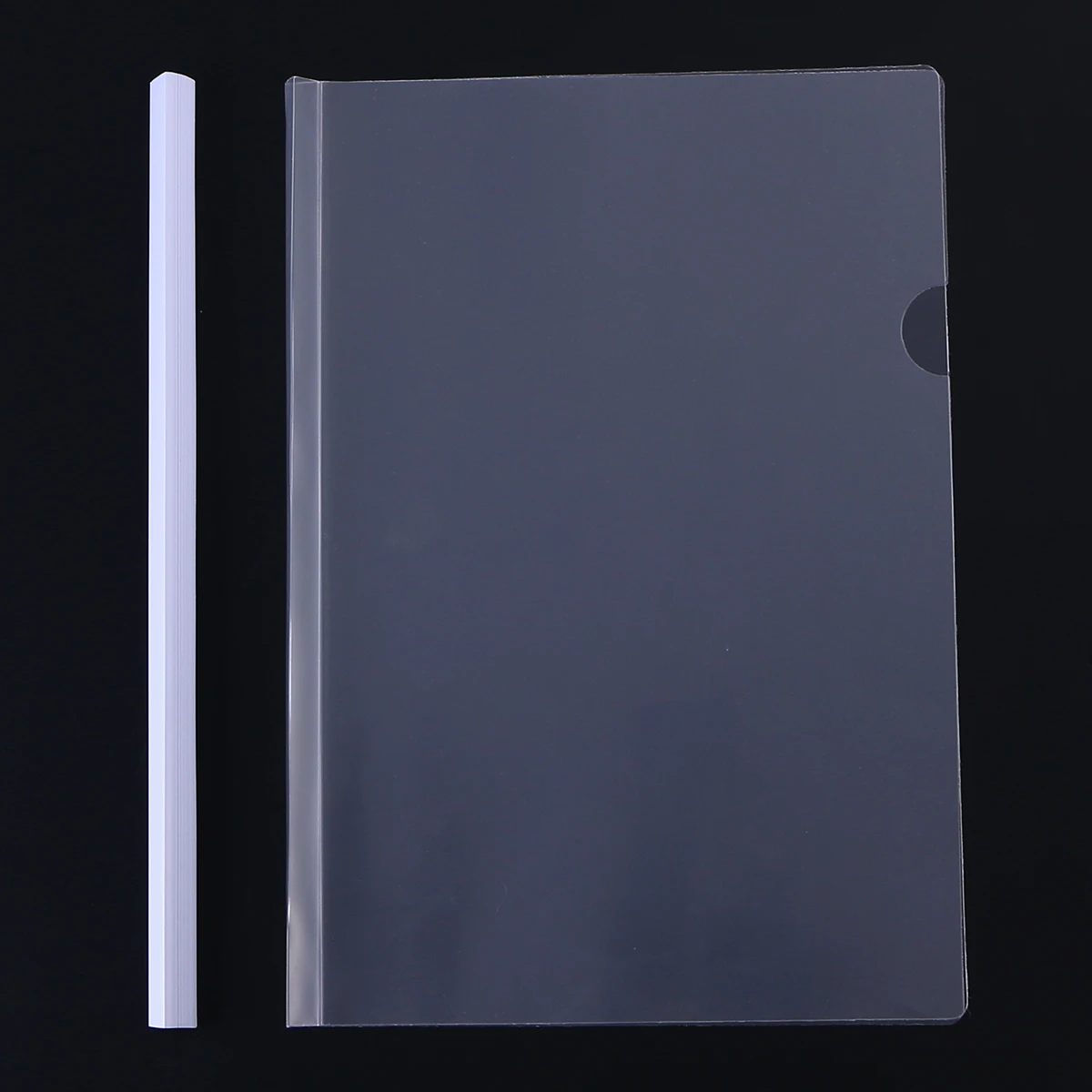 

10pcs File File Folder Size Paper Cover High Capacity Non Slip Locking Bar Files Organizer Paper Cover White Color