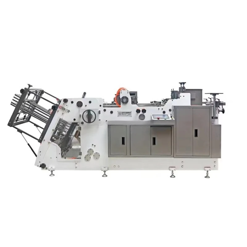 Fully Automatic Cardboard Box Making Machine, Industrial Equipment for Food Lunch Boxes and Pizza Boxes Production