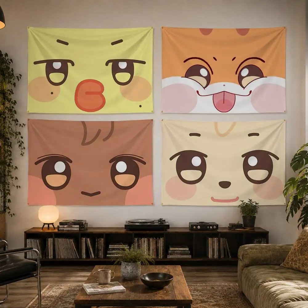 

Cute A-ANITEEZ Decorative Flag Digital Printing Banner for Garage Wall Out Door Decoration