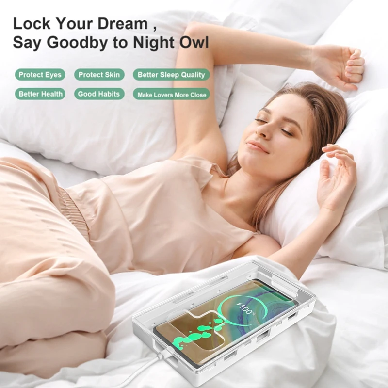 Universal Phone Safe Lock Box Locking Container For All Phones Mobile Phone Lock Box 1 PCS