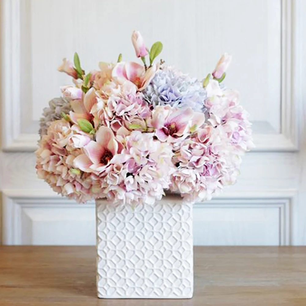DIY Hydrangea Flower Veiner Silicone Mold Leaf Mould Petal Fondant Clay Resin Form Sugar Cake Decorating Tools Bakeware M2468