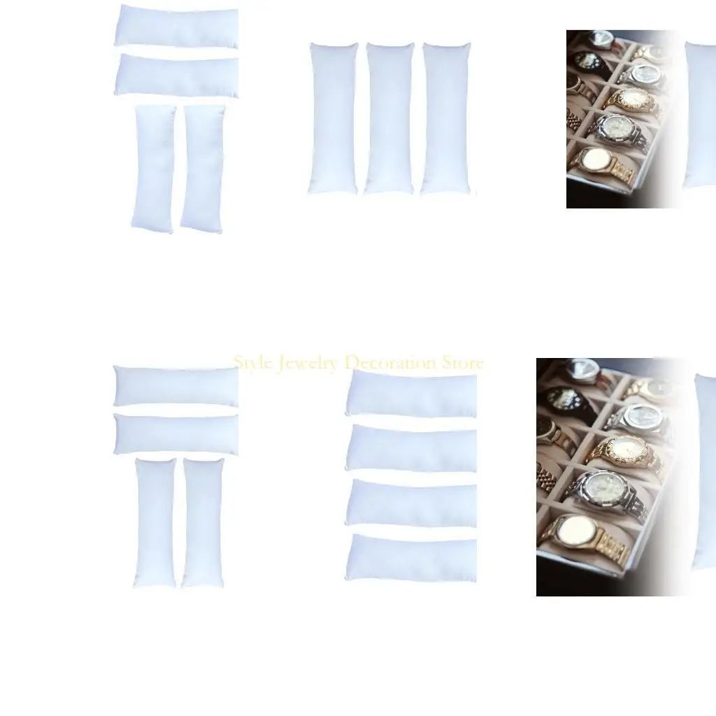 

D46E Практическая льняная подушка вставки переносимым для хранения деликатных часов и элегантных украшений.