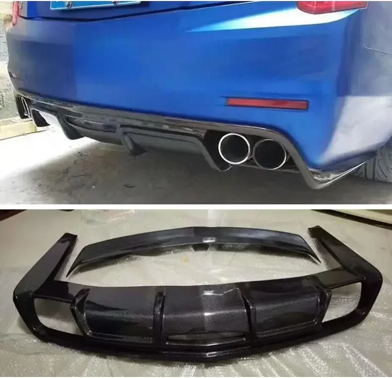 REAL CARBON FIBER REAR BUMPER TRUNK LIP SPOILER DIFFUSER For Cadillac CTS 2014 2015 2016