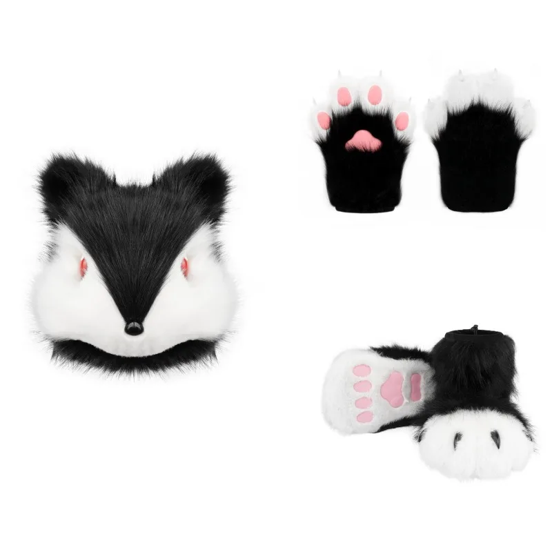 

Foot Squirrel Suit Comic Exhibition Cos Clothing Costume Beast Head Claw Beast