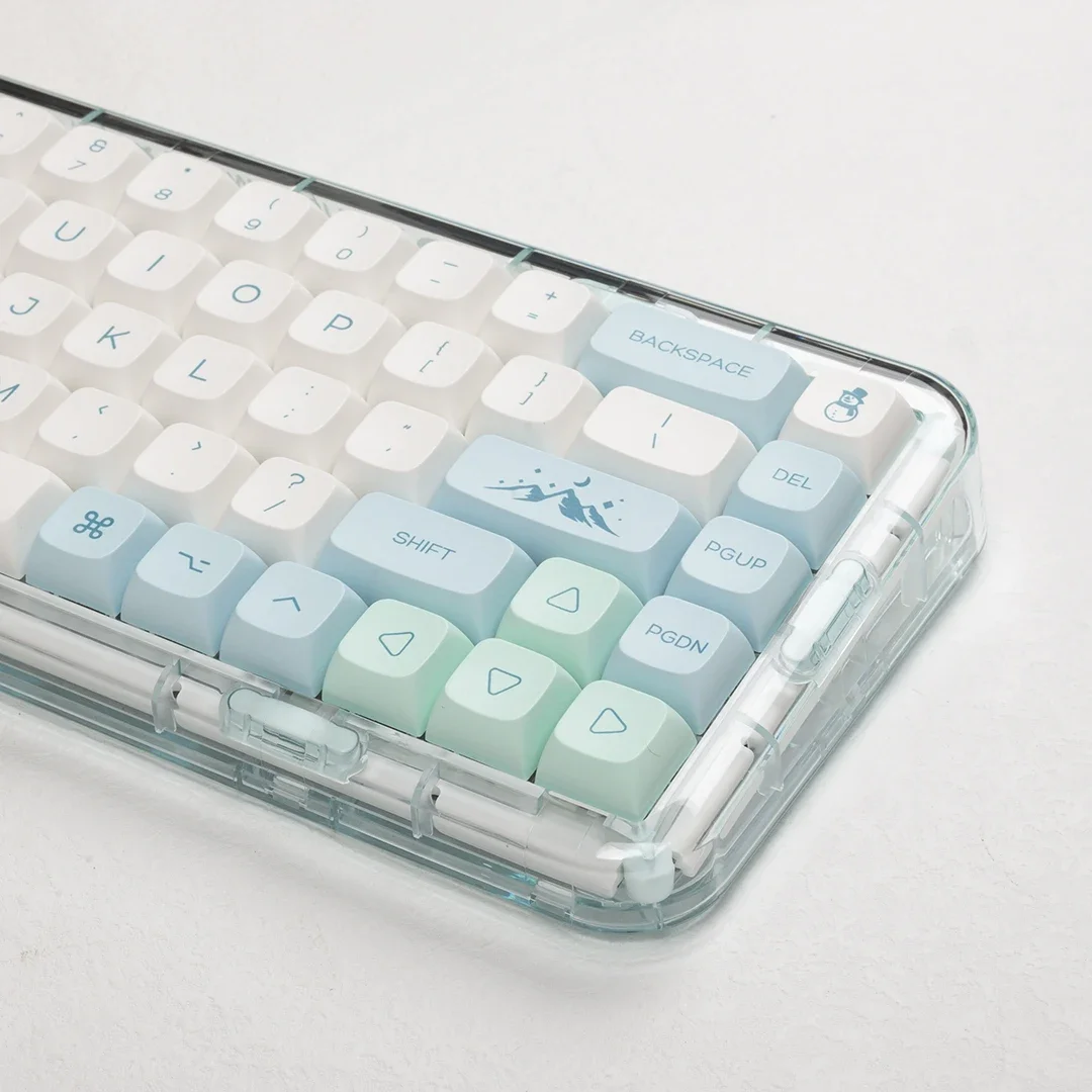 MAC Supplement Iceberg Keycap XDA Height PBT Material Sublimation 61 68 87 104 Mechanical Keyboard