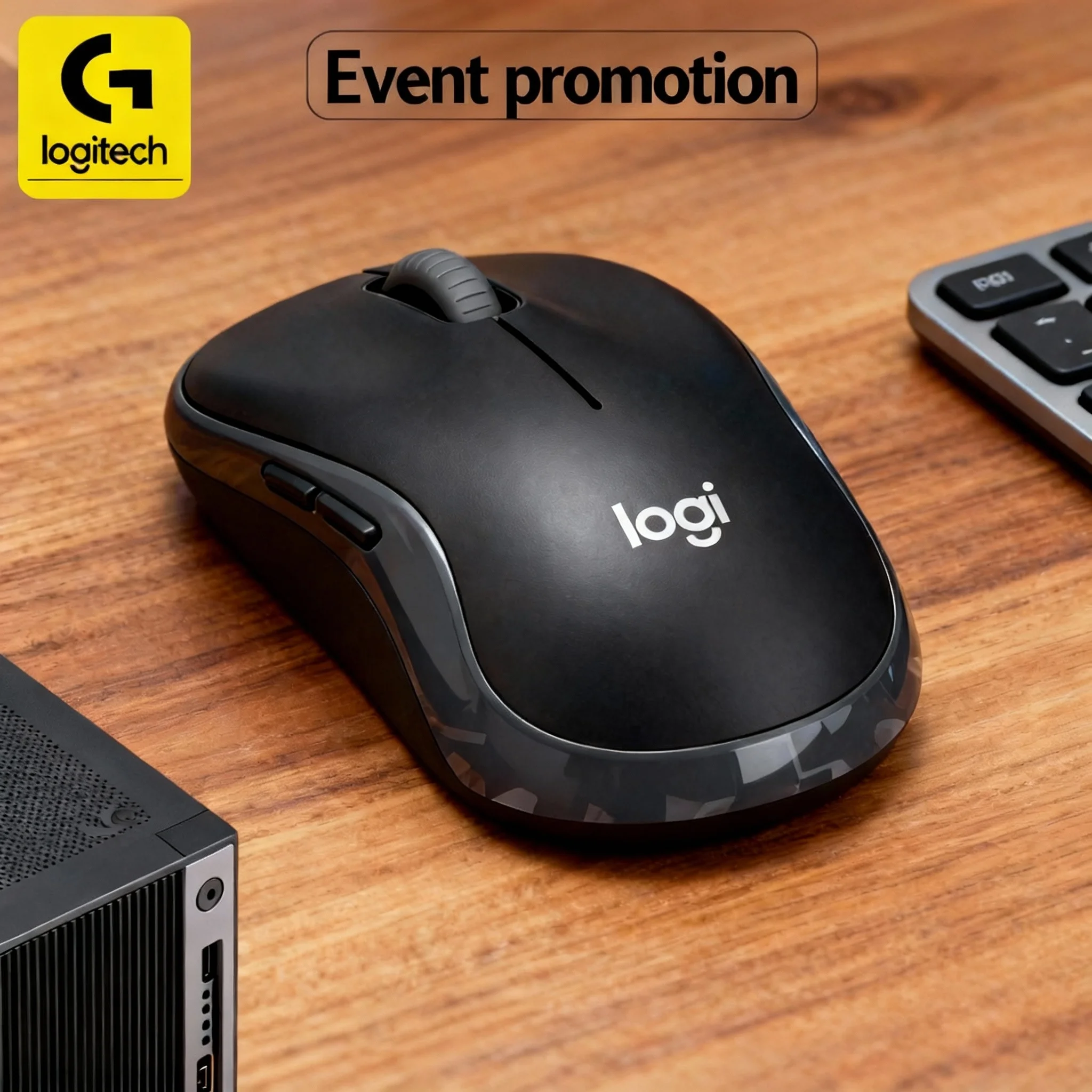 

[Суперпредложение] Беспроводная мышь Logitech M185, подключи и работай, оптическое отслеживание, подходит для офиса и повседневного использования.