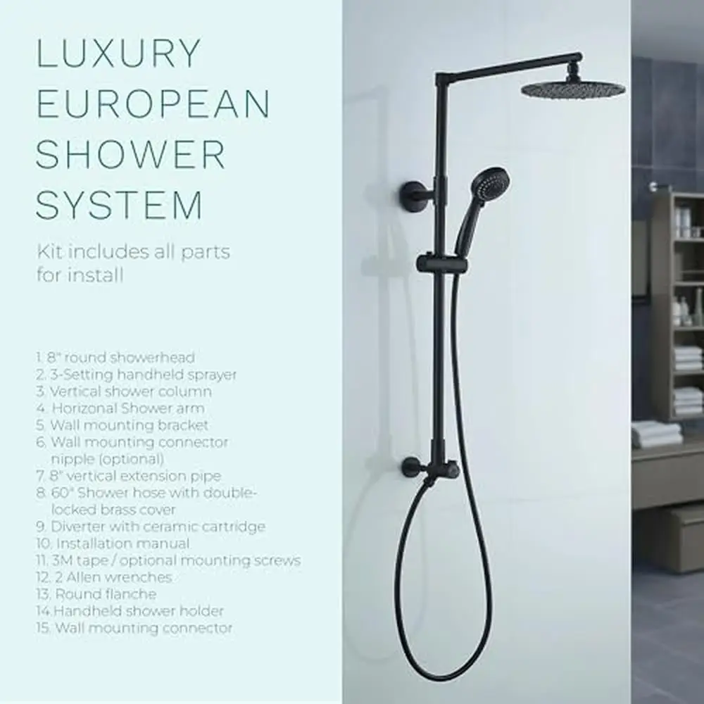 Shower System Combo with 8