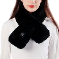 Temperature Heating Scarf Winter Motorcycle Scarf 3 Gears Adjustable USB Rechargeable Electric Heating Neck Scarf Cover Washable