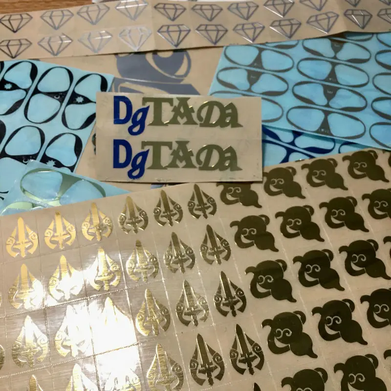 Metal label, metal word, metal LOGO customization, separation sticker, transfer sticker, hot stamping sticker customization