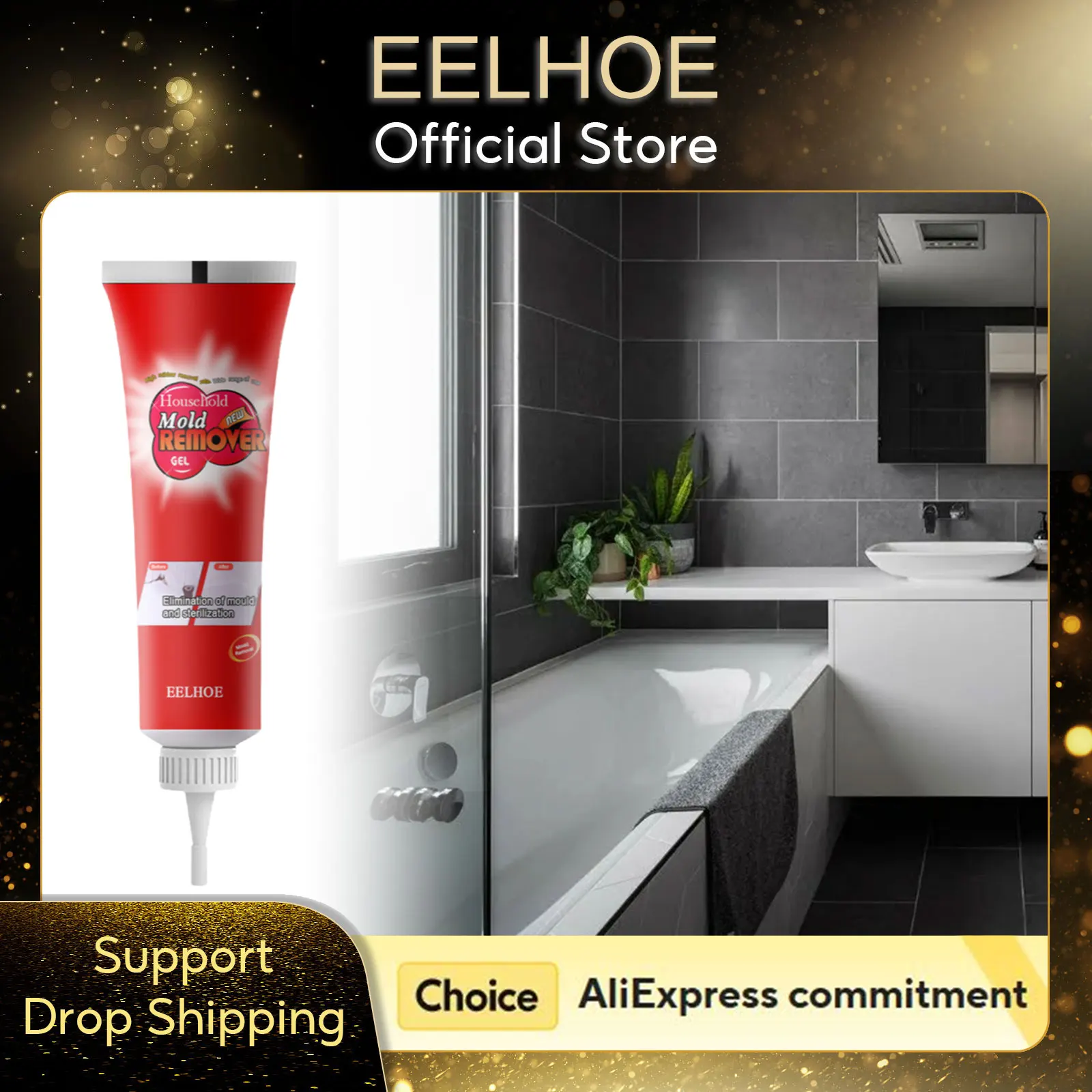 Gel para eliminar moho, limpiador de pared, molde, eliminador de moho, limpieza del hogar, lavadora, refrigerador, tira de sellado, Gel antimoho