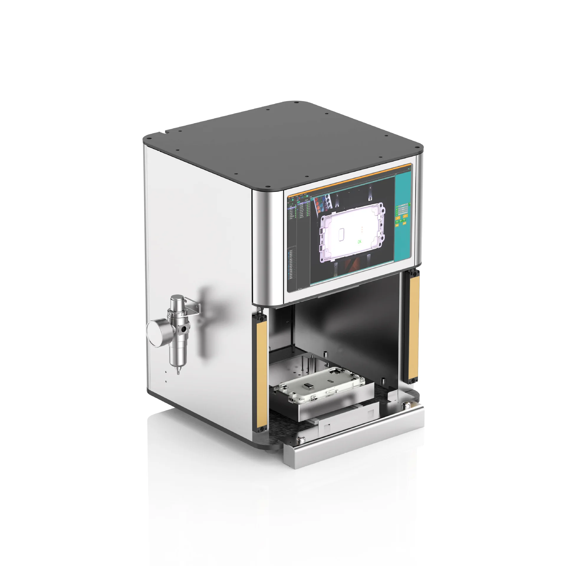 Full-Automatic Optical Screening Machine 220V Electronic Visual Inspection Equipment for Size Measurement & Defect Sorting