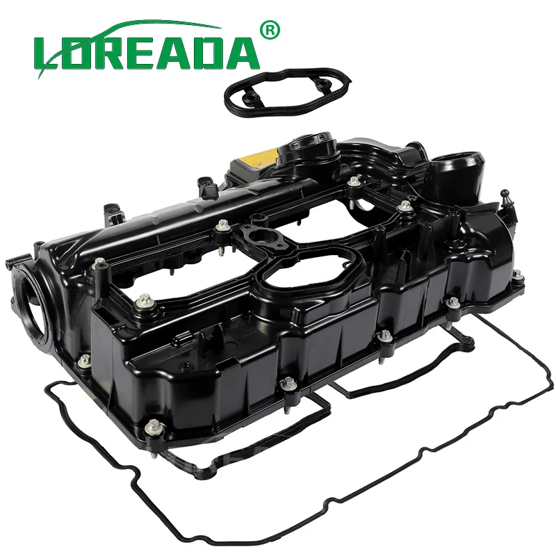 Engine Valve Cover w/Gasket&Oil Cap 11127588412 11127625477 For 12-18 BMW N20 228i 320i 328i 528i xDrive X1 X3 X4 X5 Z4 L4 2.0L