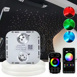 32W RGBW Twinkle Dual port LED CAR Fiber Optic Light Touch RF Fiber Optic Star Ceiling Light Kit for Satrry sky Car Roof Ceiling