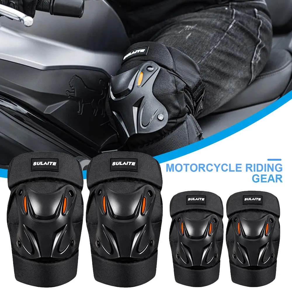 

Motorcycle Knee Pads Motorbike Elbow Pads Protector Set Motocross Riding Knee Pads Night Reflective Racing Guards Protection