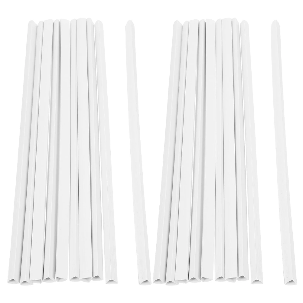 

20 Pcs Folder Lever File Binding Bars Document Office Plastic Documents Binder Spine Sliding