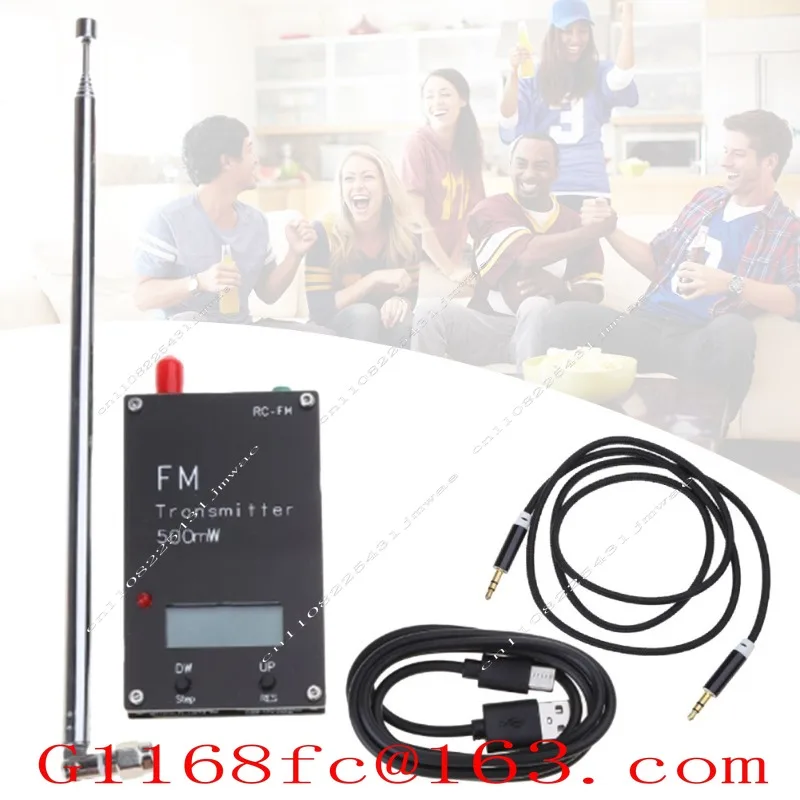 2000 Meters Transmitter, Digital Display 0.5W 500mW Stereo 76-108M