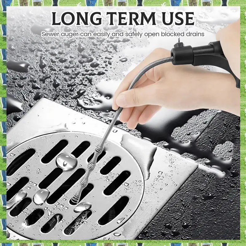 

FTS 5M Spiral Clog Removal Tool Kitchen Drain Sewer Unclogging Hair Clog Removal Tool,For Bathroom, Sink And Toilet