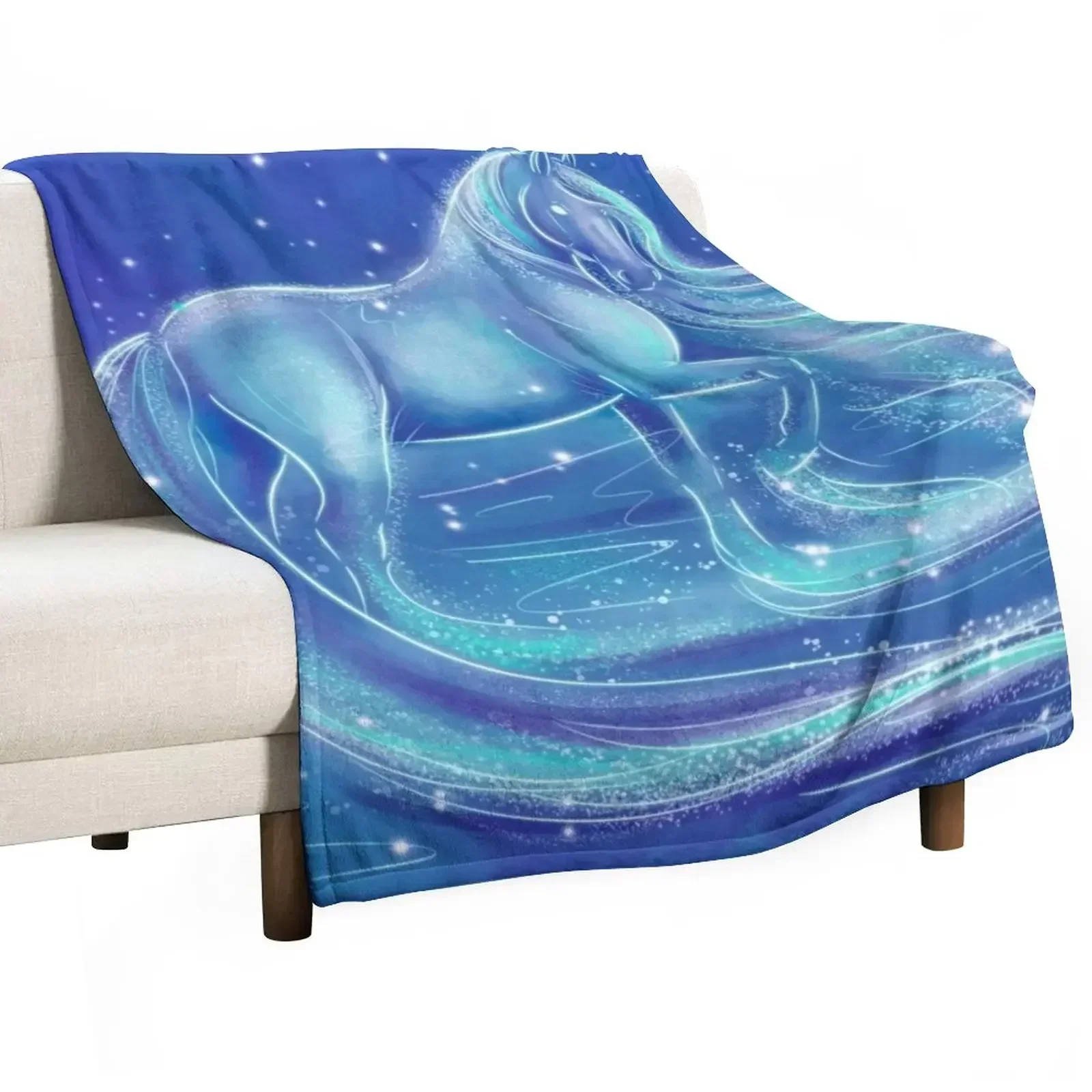 Nokk Water Spirit Horse Throw Blanket Sofa Throw sofa bed Thermals For Travel Blankets