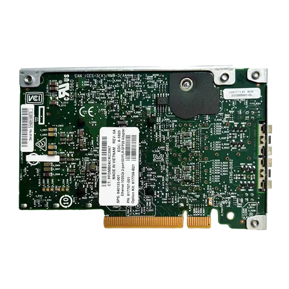 Original 817709-B21 631FLR-SFP28  Adapter Ethernet Card 10GB/25Gb 840133-001 817700-001 10G/25G Controller Card