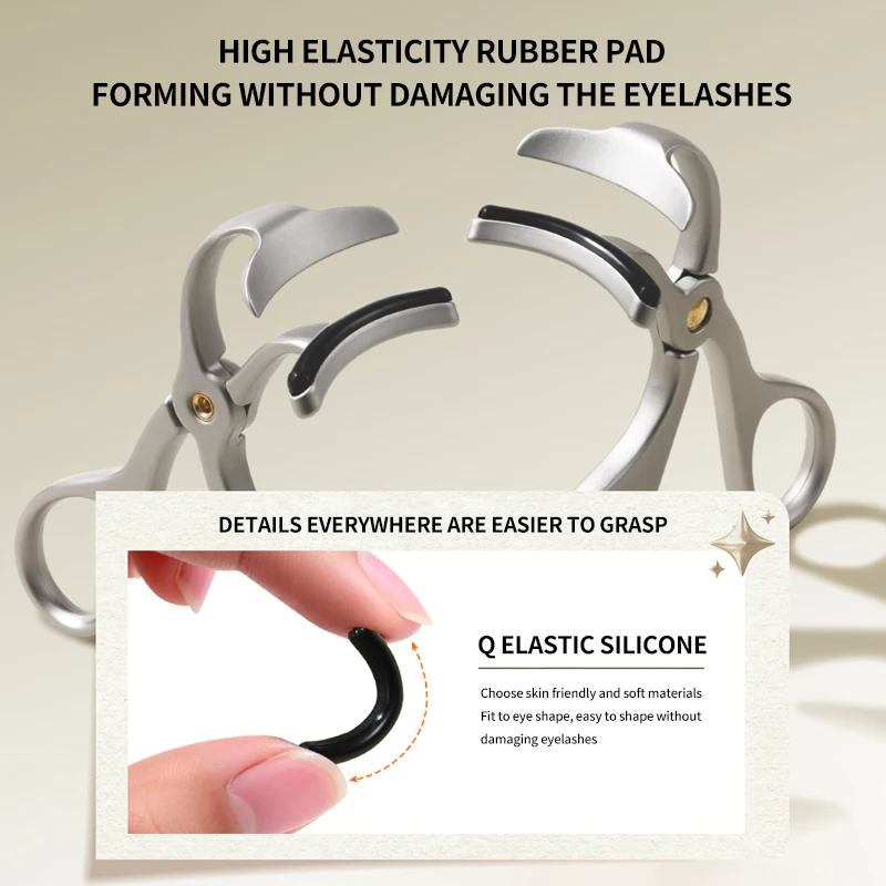 Picture 5: GECOMO Zinc Alloy Minimalist Shaping Eyelash Clip - Long-lasting Fixation Portable Wide-Angle Local Eyelash Curler