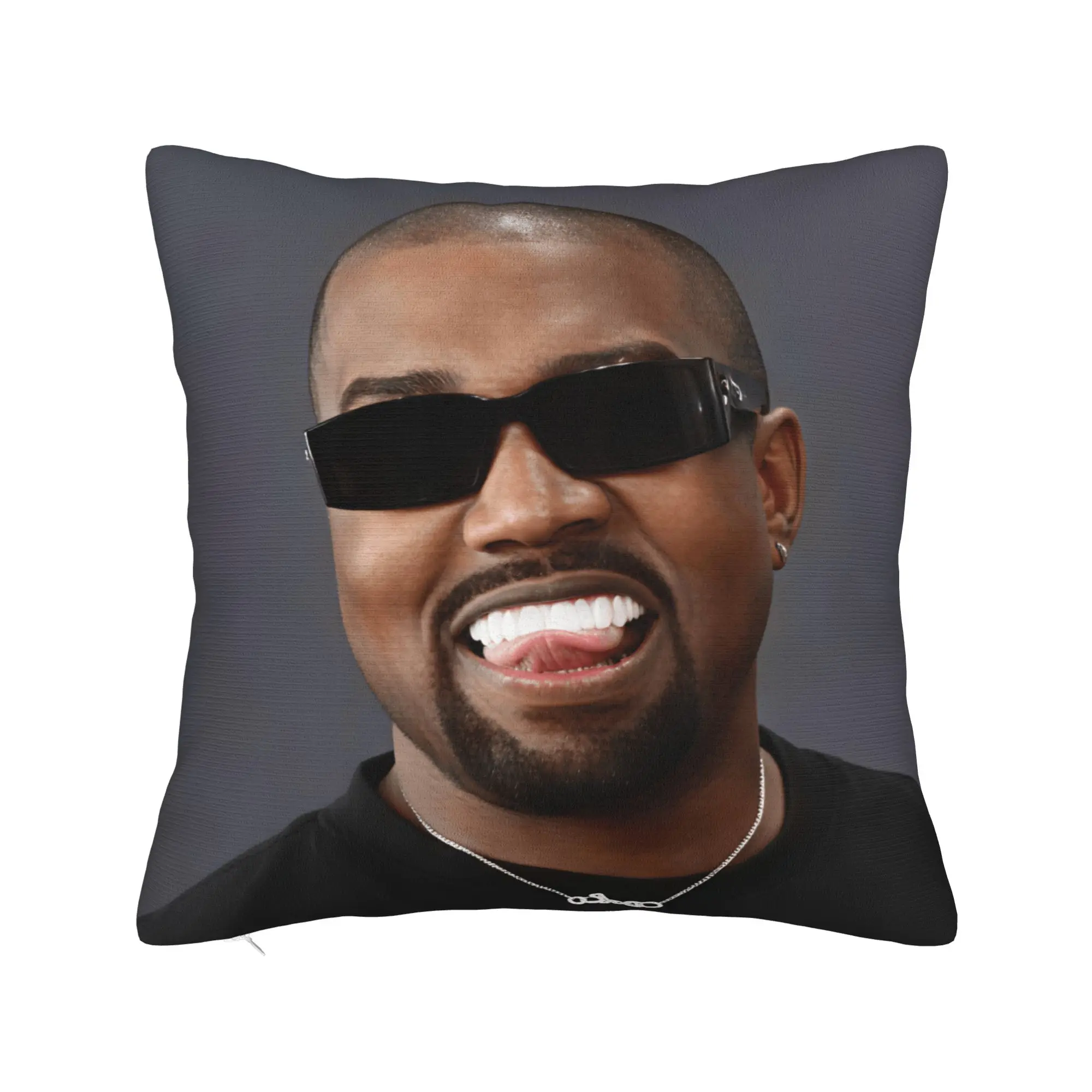 Kanye West Meme Pillow Case  Comfy Pillow Cover Retro Trendy Cushion Cover For Living Room Sofa