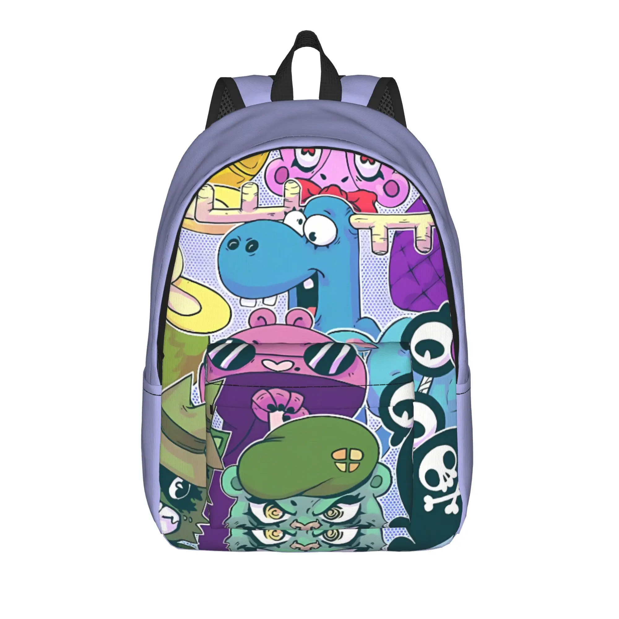 Happy Tree Friends Daypack Back to School Season Cute Forest Creature   Dual-Use Backpack