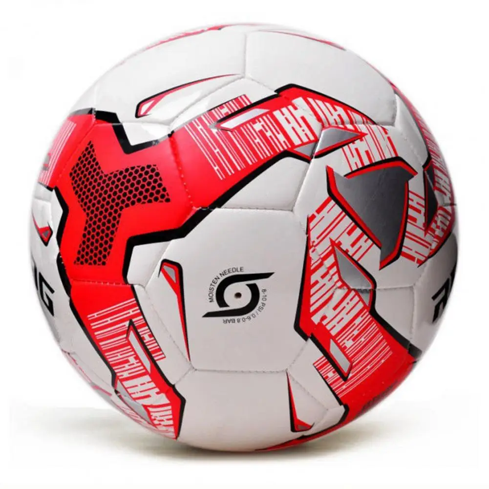 Pallone da calcio flessibile resistente all'usura da competizione taglia 5 colore vibrante calcio da allenamento antideflagrante per la scuola