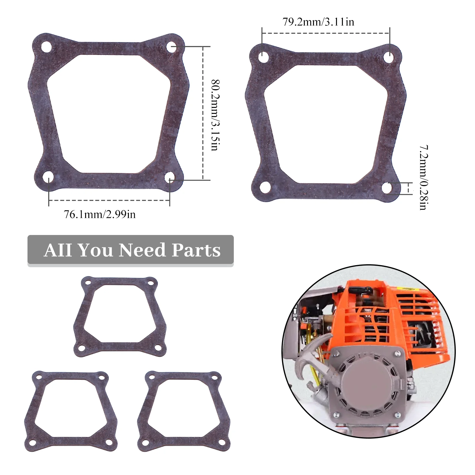 5Pcs/lot Rocker Valve Cover Gasket Seal For Honda GX160 GX200 168F 170F 2KW 4-Stroke Gas Engine E*1800 E*2500 E*2600 Generator