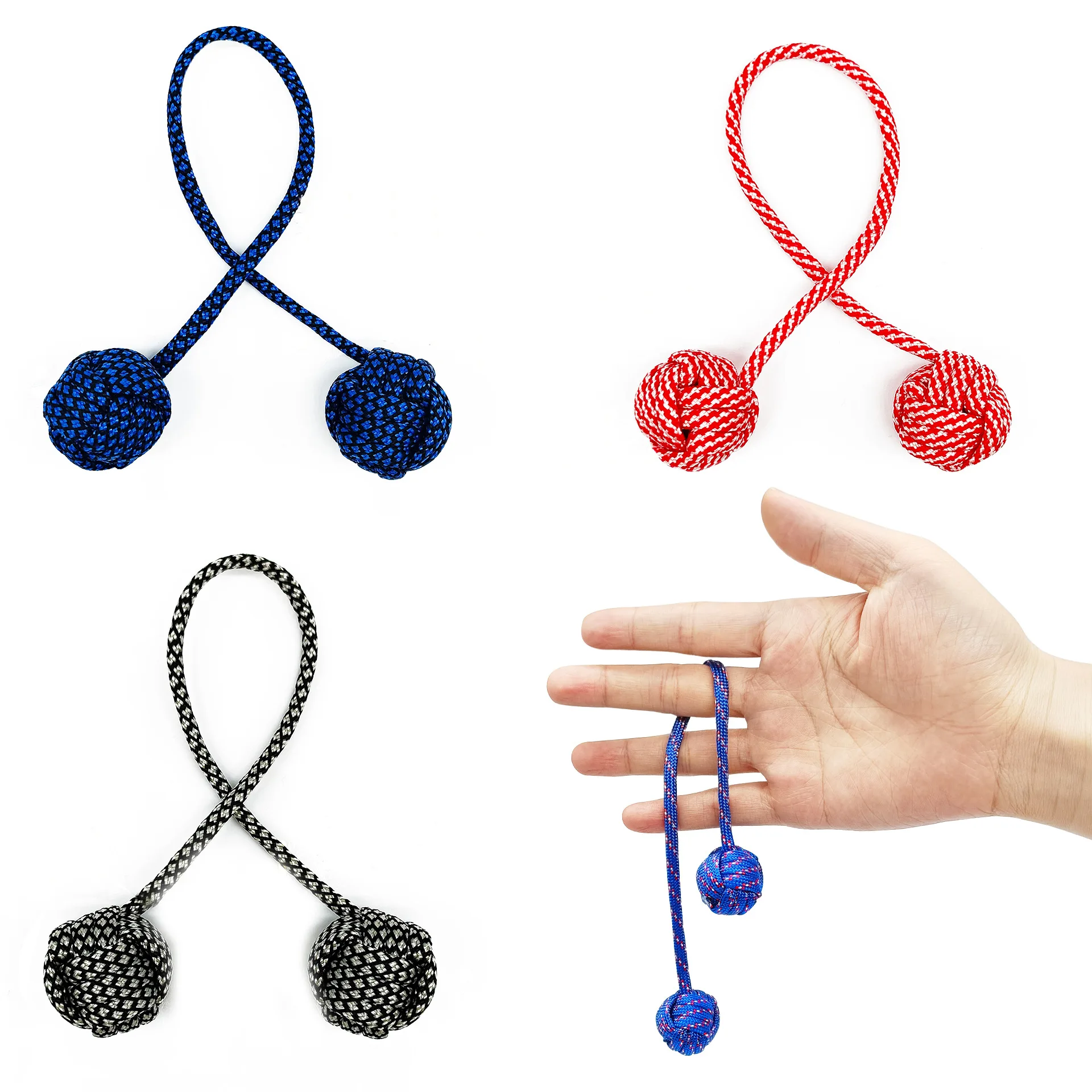 Fidget Beads Skill Begleri Toy Rope Ball Steel Beads Finger Skill Paracord Stress Extreme Finger Movement giocattoli antistress