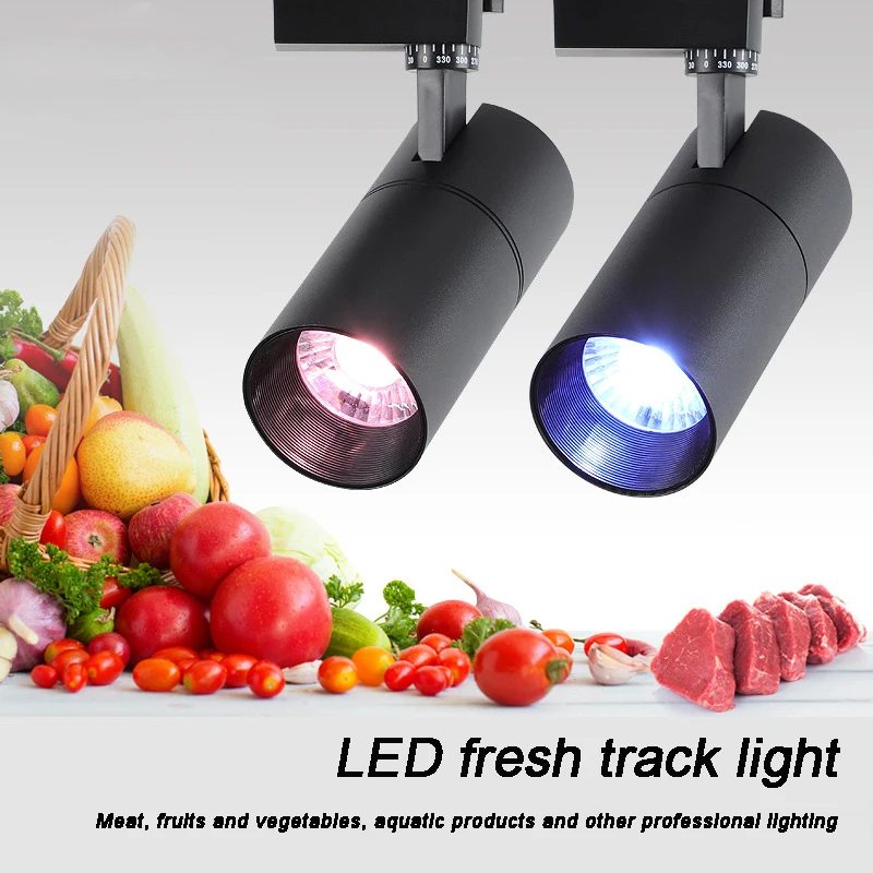 Iluminación especial LED de 30W para tienda de frutas deli, iluminación especial para verduras, mariscos, supermercado, pista de color mecha, foco de superficie COB