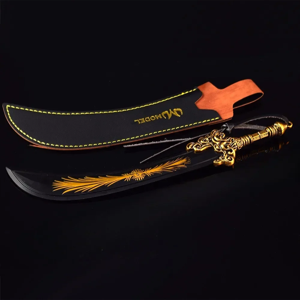 Soulslike Eldens Weapon Set Melee Armament Greatsword Dark Moon Malikeths Blade Metal Model Accessories Keychains Ornaments Toys