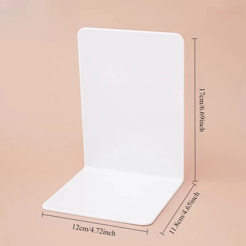A Pair of Solid Color Bookshelves - Anti Slip Desktop Bookshelf, Storage Organizer, Home Office and Book Organizer