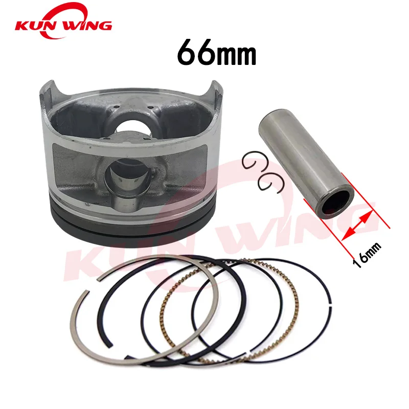 66mm Bore Piston Kit Ring Gaskets for SUZUKI DR200 DR 200 DR200SE DR200S DF200 VAV-VAN 200 RV200