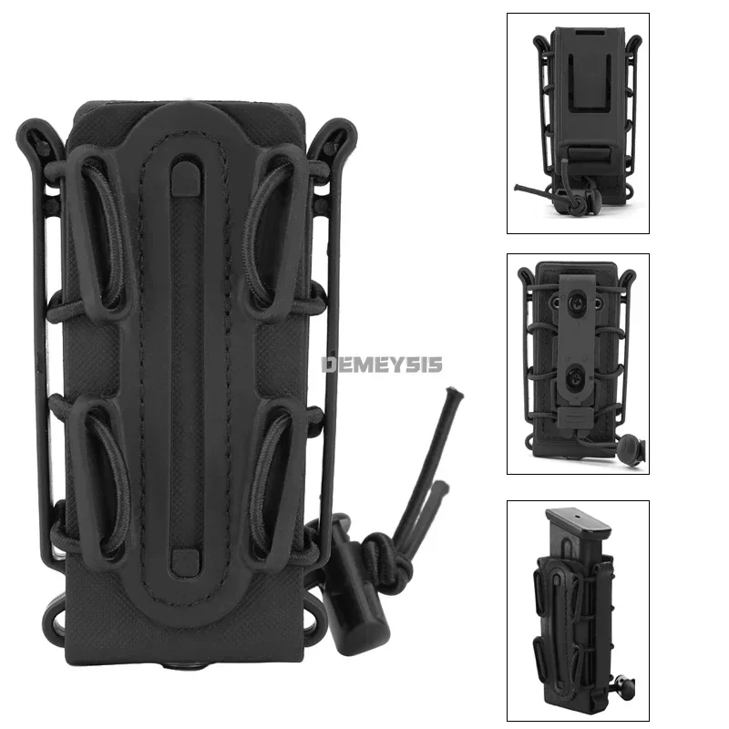 Tactical Mag Pouches Fast Magazine Case z klipsem do paska Molle 9mm Softshell Pistol Mag Carrier