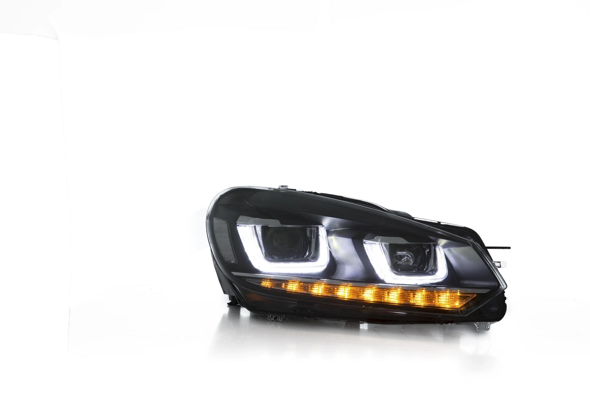 Vland Factory Full LED Front Car Lamp Switchback Turn Signals Head Light  2010 2012 2013 2014  for VW Golf 6 Headlights Mk6 - Image 2