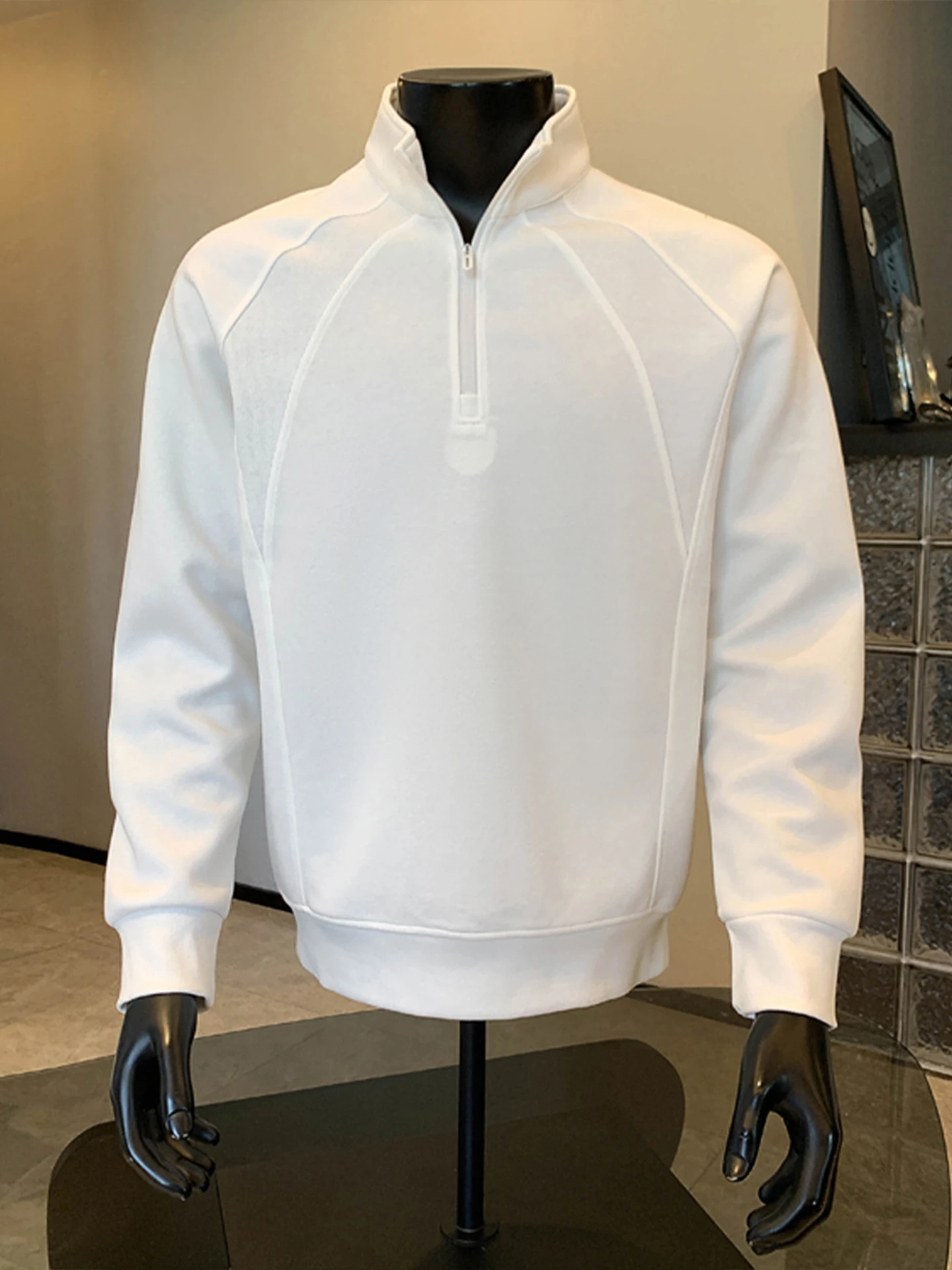 

Мужская толстовка-худи оверсайз в американском стиле CleanFit, новая осенняя модель, с эффектом слиптива и вставками