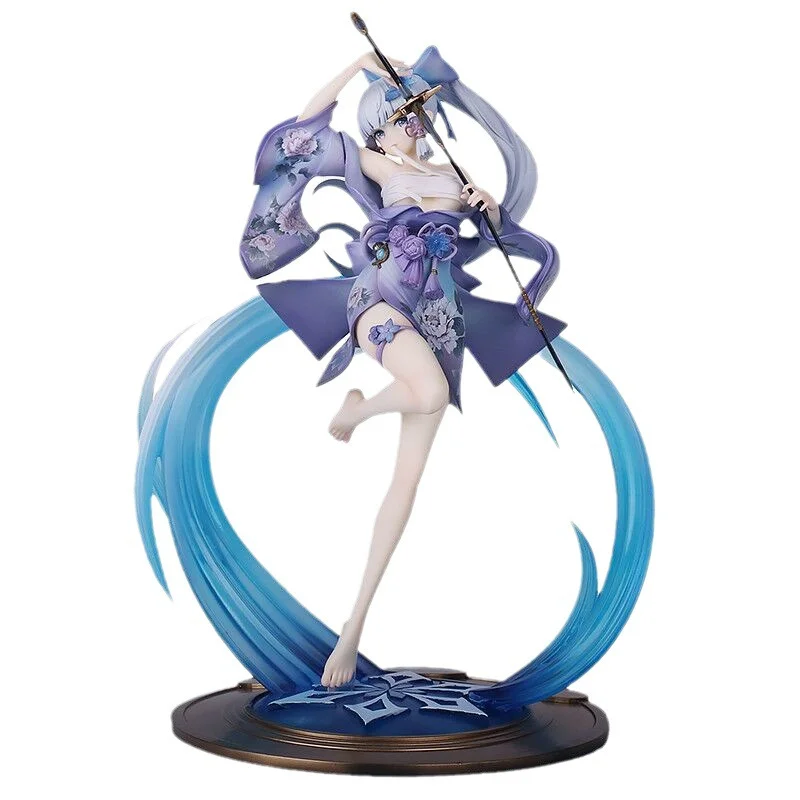 

Genshin Impact Anime Figure 25cm Kamisato Ayaka Figure Pvc Statue Figurine Model Doll Collection Room Decora Desk Toys Gifts