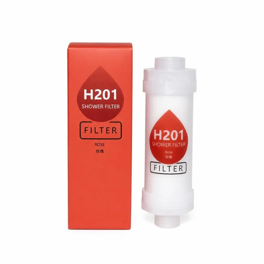 High Pressure Vitamin C Shower Head Filter Bathing Skincare Spa Grade Shower Purifier Anti-scaling Dechlorination/Strawberry