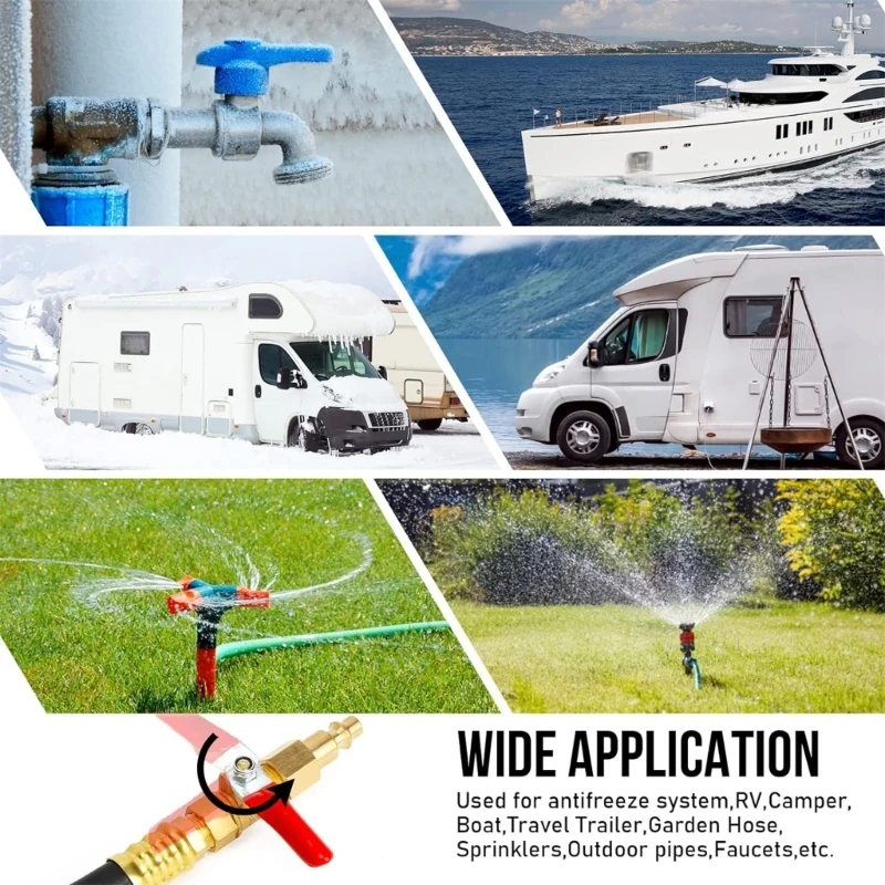 Conjunto mangueira com inverno para carro recreativo desligado para trailer viagem