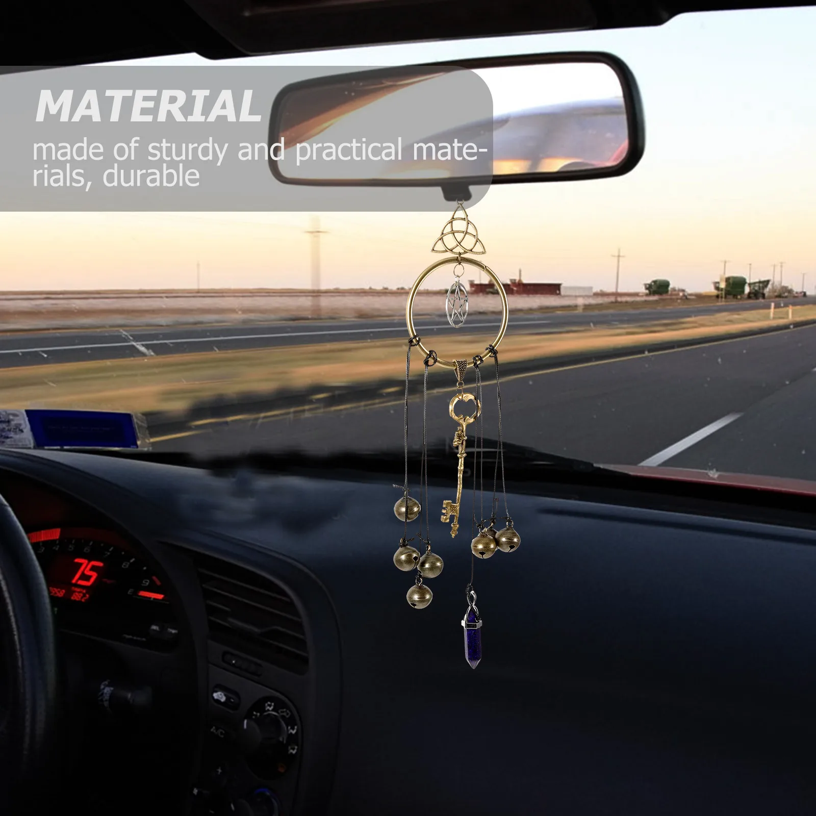 

Key Wind Chime Witch Bell Hanging Decor Outdoor Indoor Garden Door Car Decoration Ancient Style Wind Chime Ornament